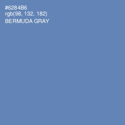 #6284B6 - Bermuda Gray Color Image